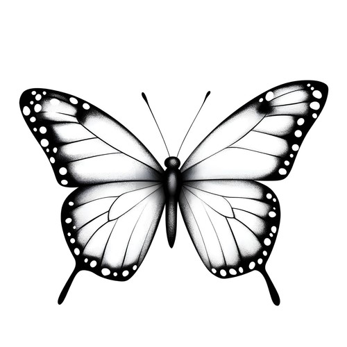 Sticker schmetterling - 2x,