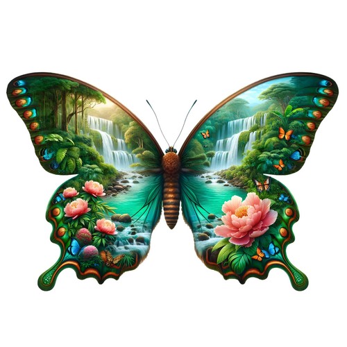 Sticker schmetterling - 5x,