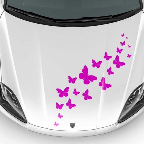 Schmetterling motorhauben auto - schmetterling,