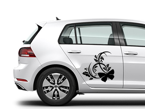 Auto blumen schmetterling - auto,