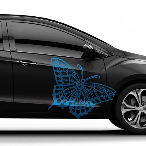 Auto aufkleber schmetterling - auto,