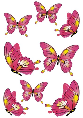 Schmetterlinge aufkleber set - schmetterlinge,